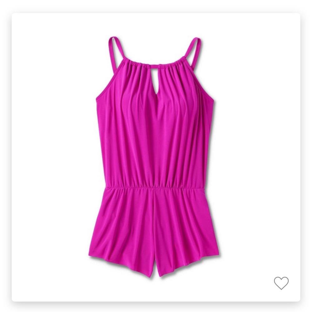 Women’s UPF 50 high neck swim romper with pockets- NWT, size XL